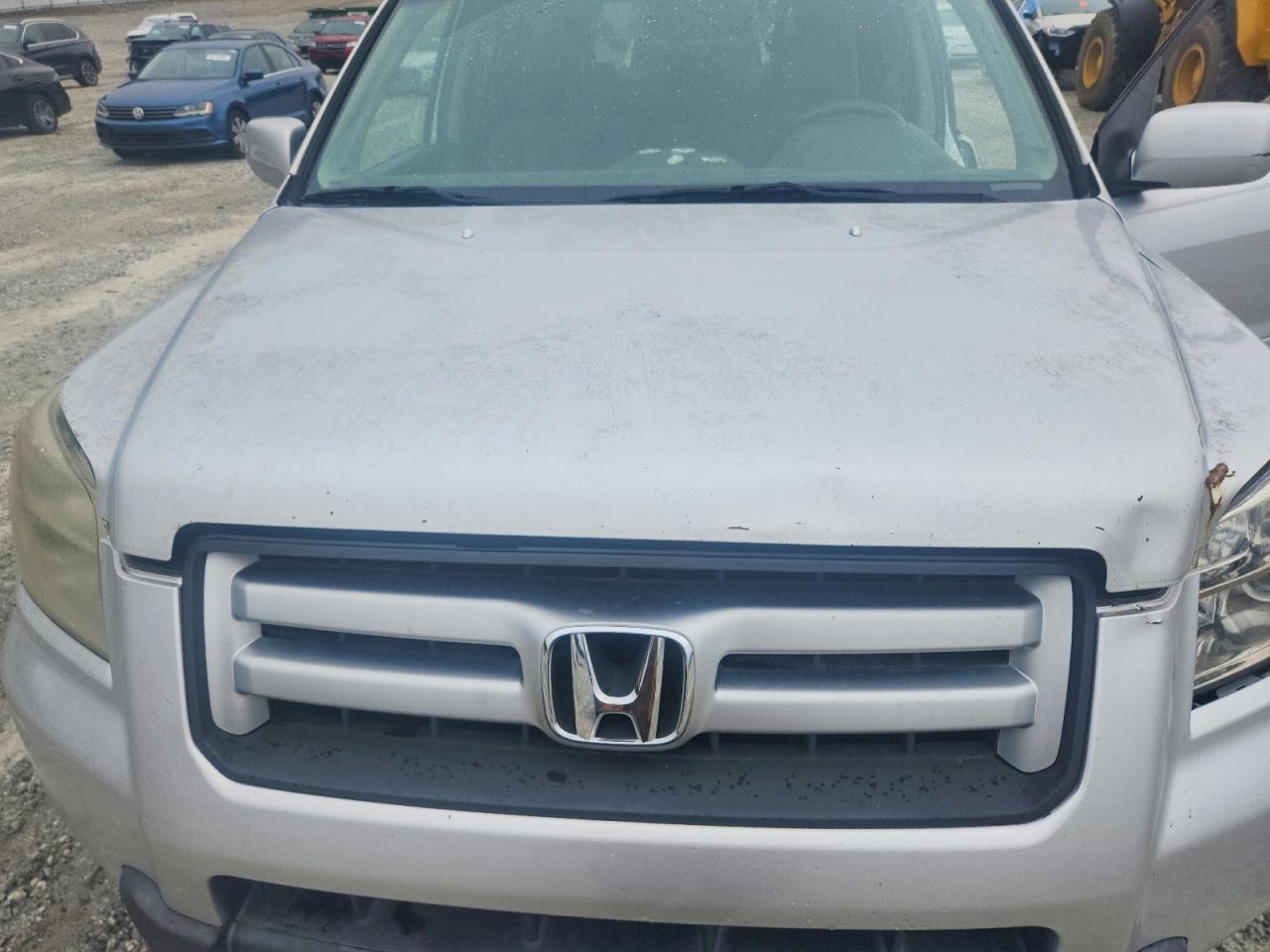 2006 Honda Pilot Ex Silver vin: 5FNYF28486B026991