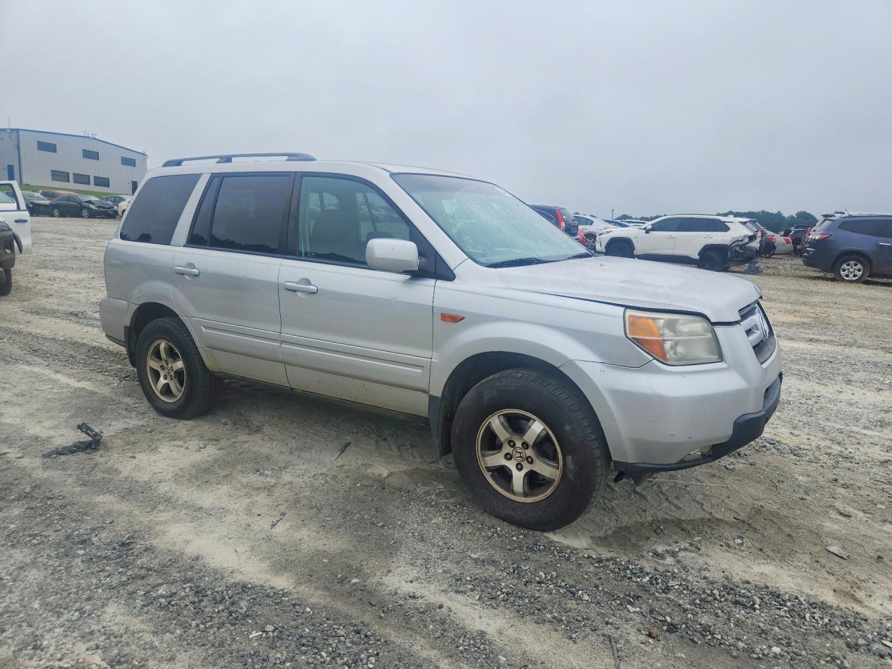 2006 Honda Pilot Ex Silver vin: 5FNYF28486B026991