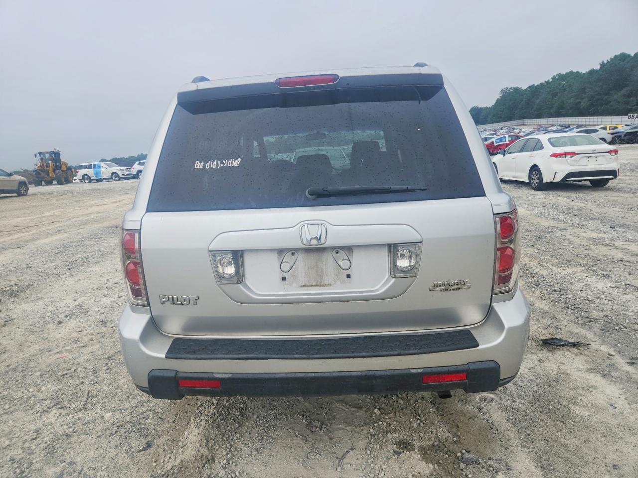 2006 Honda Pilot Ex Silver vin: 5FNYF28486B026991
