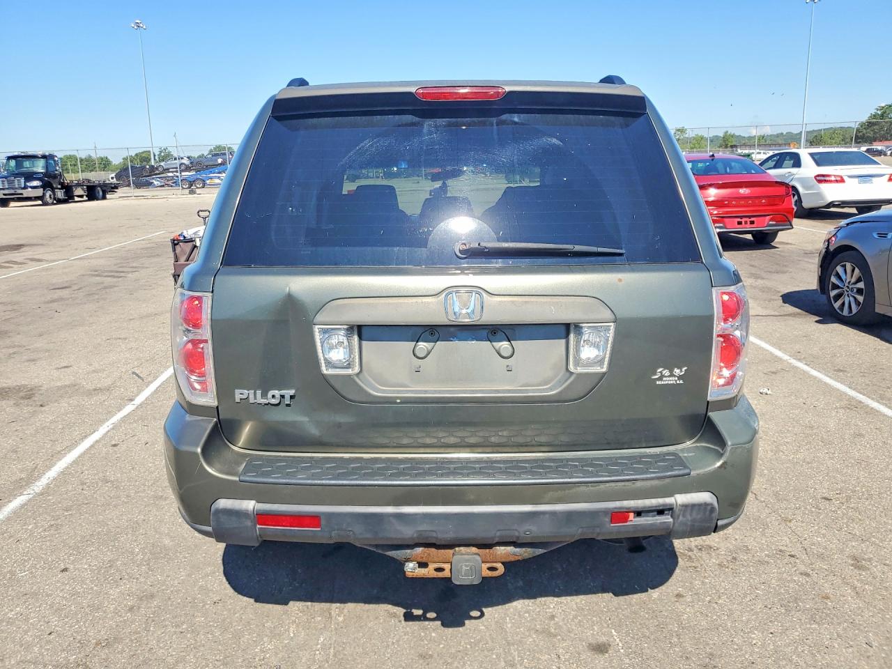 2006 Honda Pilot Ex Green vin: 5FNYF28486B038915