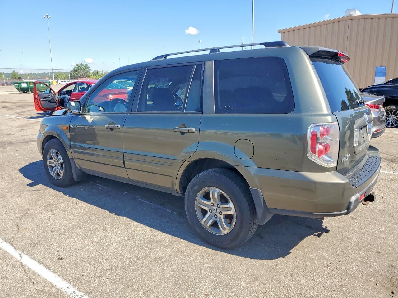 2006 Honda Pilot Ex Green vin: 5FNYF28486B038915