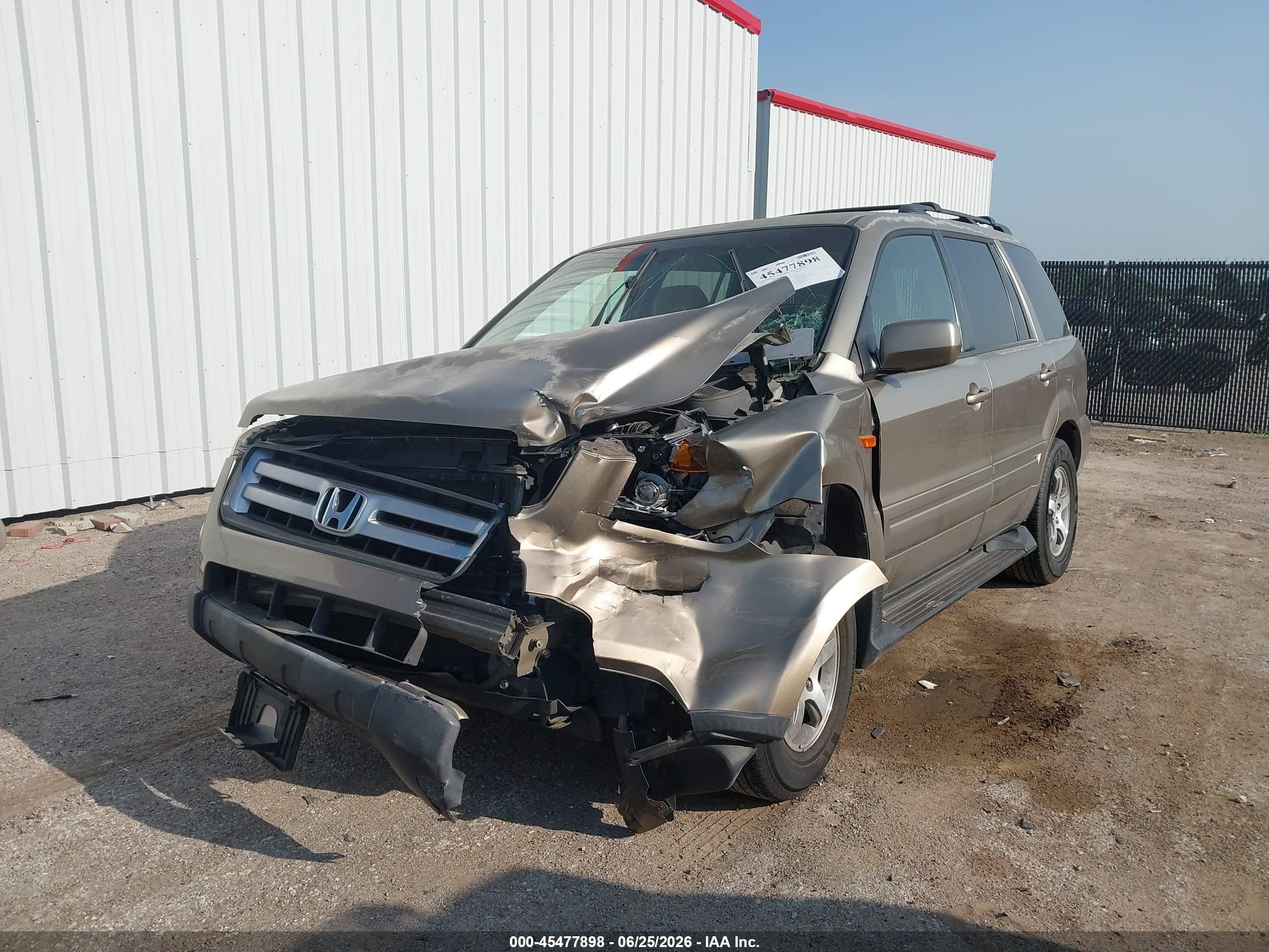 2008 Honda Pilot Ex Beige vin: 5FNYF28488B025553