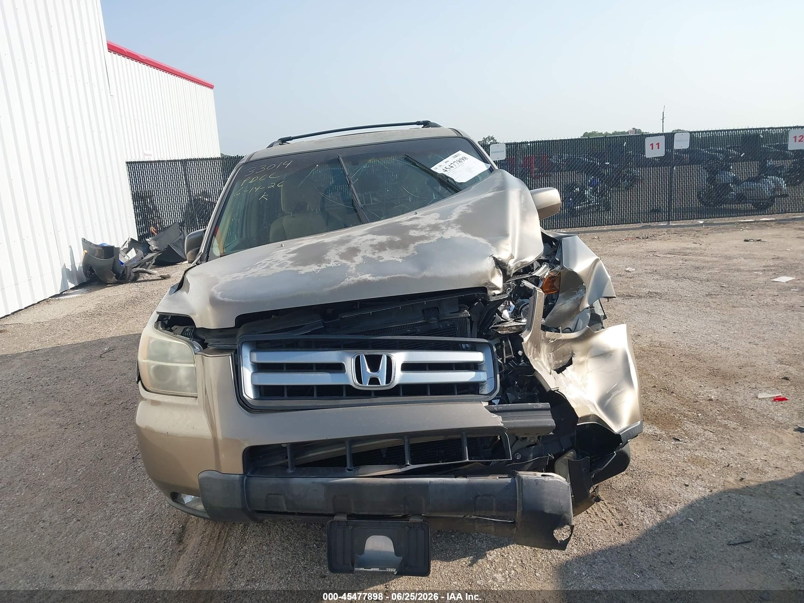 2008 Honda Pilot Ex Beige vin: 5FNYF28488B025553