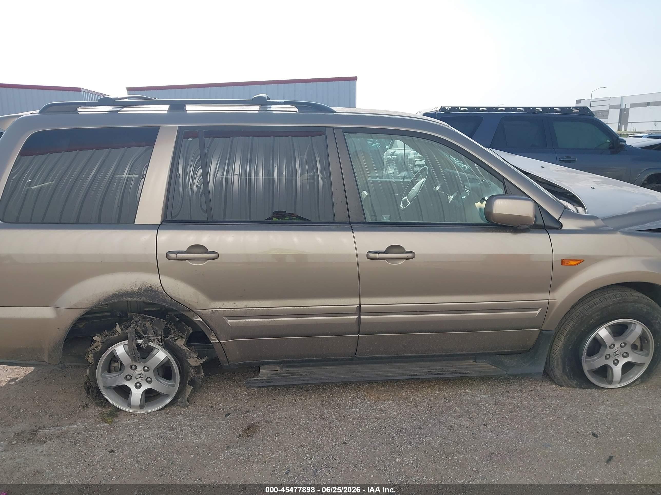 2008 Honda Pilot Ex Beige vin: 5FNYF28488B025553