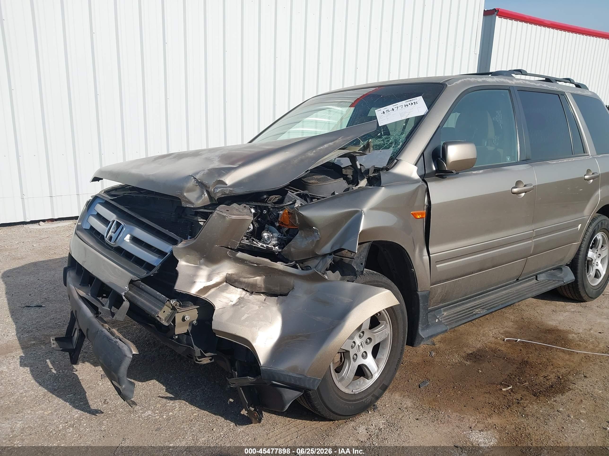 2008 Honda Pilot Ex Beige vin: 5FNYF28488B025553