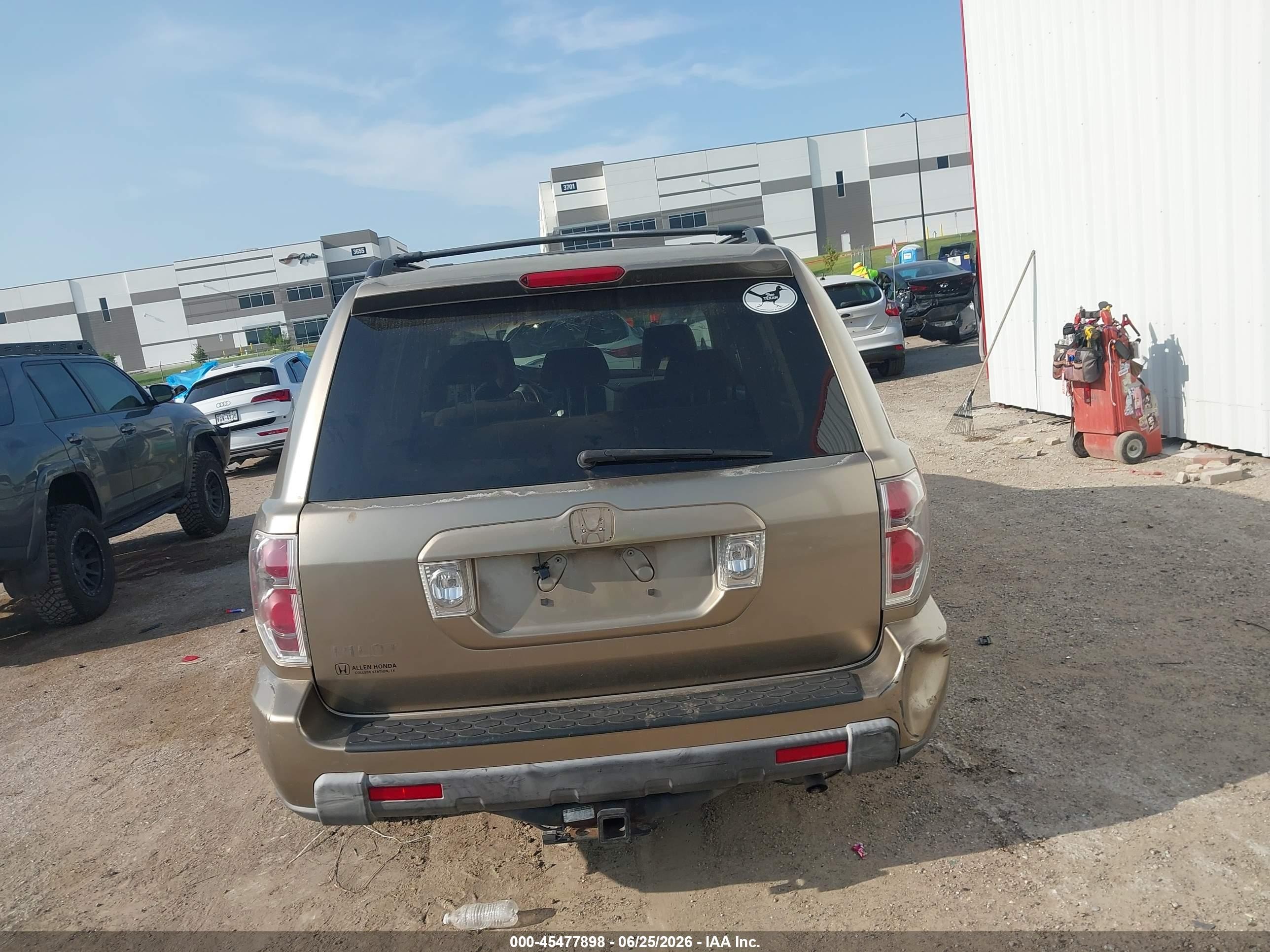 2008 Honda Pilot Ex Beige vin: 5FNYF28488B025553