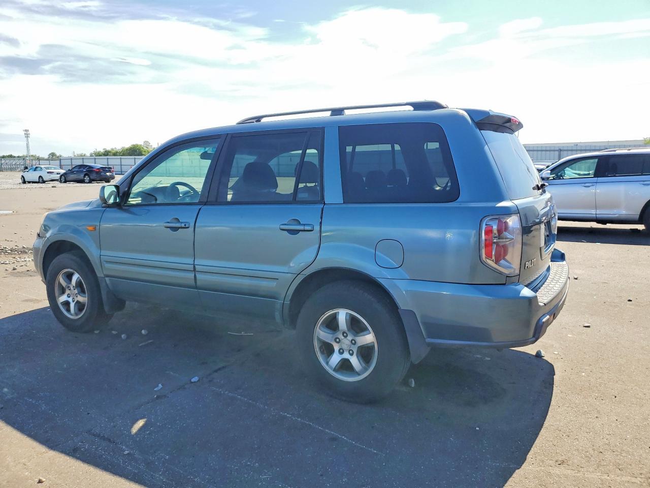 2007 Honda Pilot Ex Blue vin: 5FNYF28497B028671
