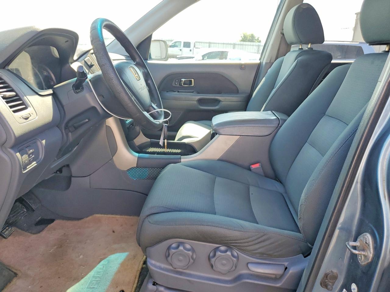2007 Honda Pilot Ex Blue vin: 5FNYF28497B028671