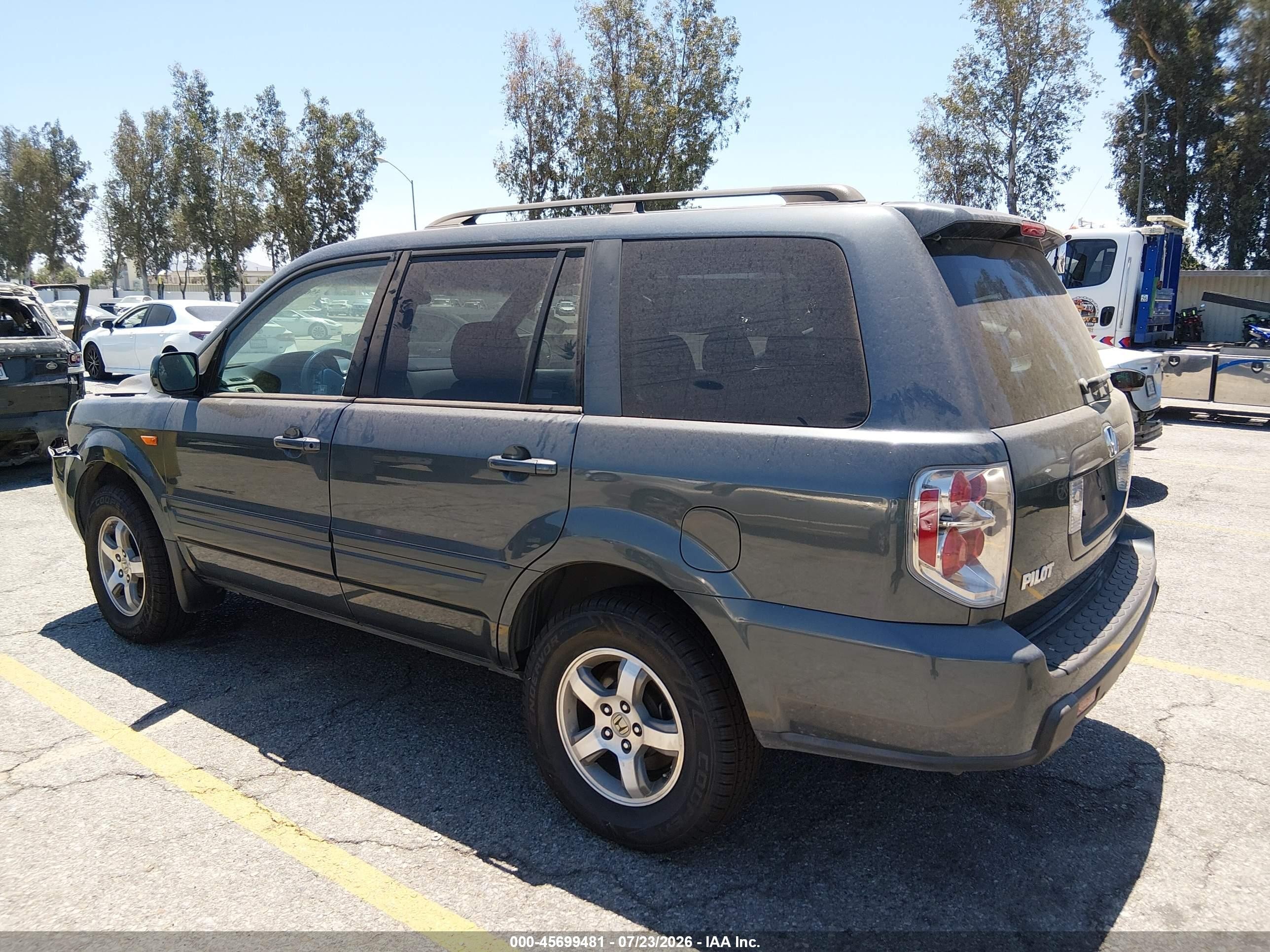 2006 Honda Pilot Ex Gray vin: 5FNYF284X6B030038