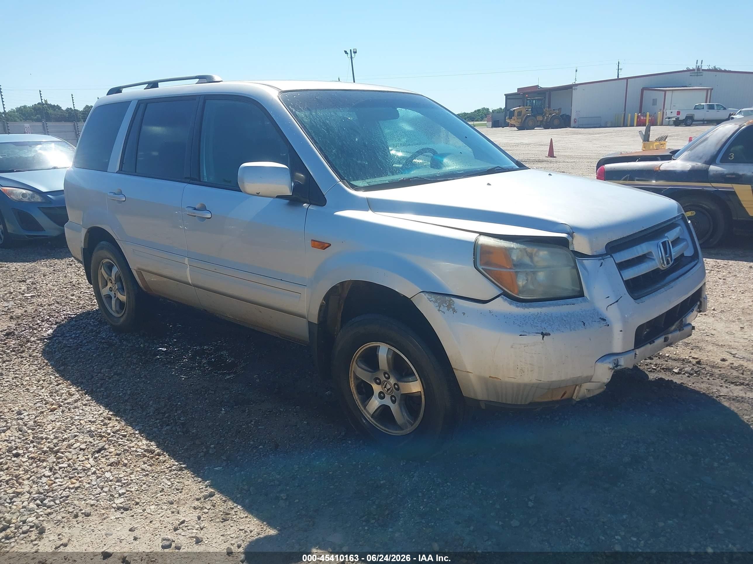 2006 Honda Pilot Ex Silver vin: 5FNYF284X6B044246