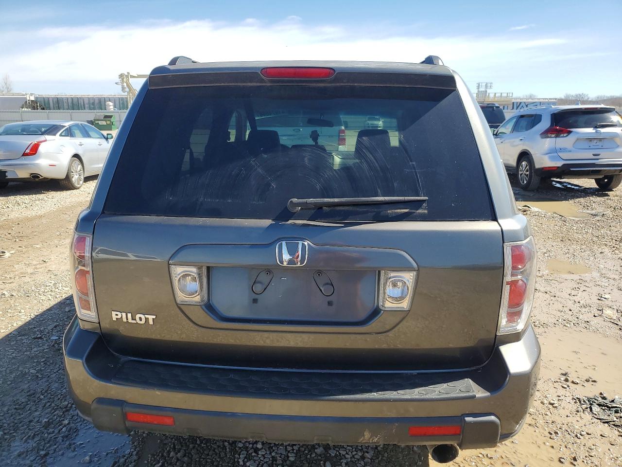 2007 Honda Pilot Ex Gray vin: 5FNYF284X7B024743