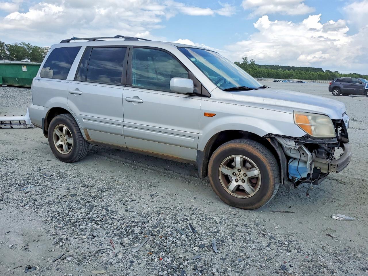 2007 Honda Pilot Ex Gray vin: 5FNYF284X7B027660
