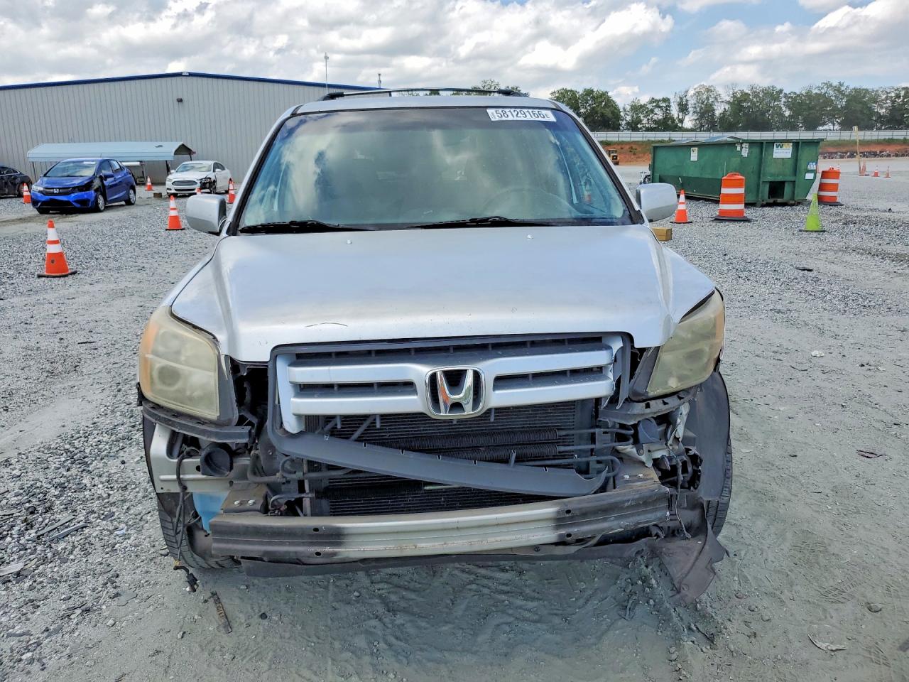 2007 Honda Pilot Ex Gray vin: 5FNYF284X7B027660