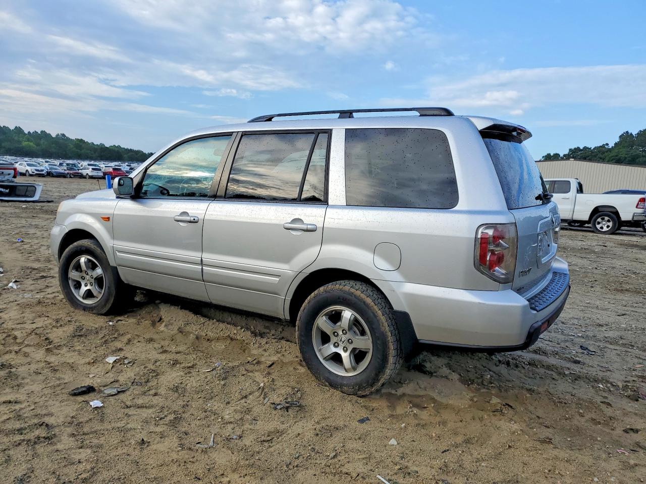 2007 Honda Pilot Ex Silver vin: 5FNYF284X7B028937