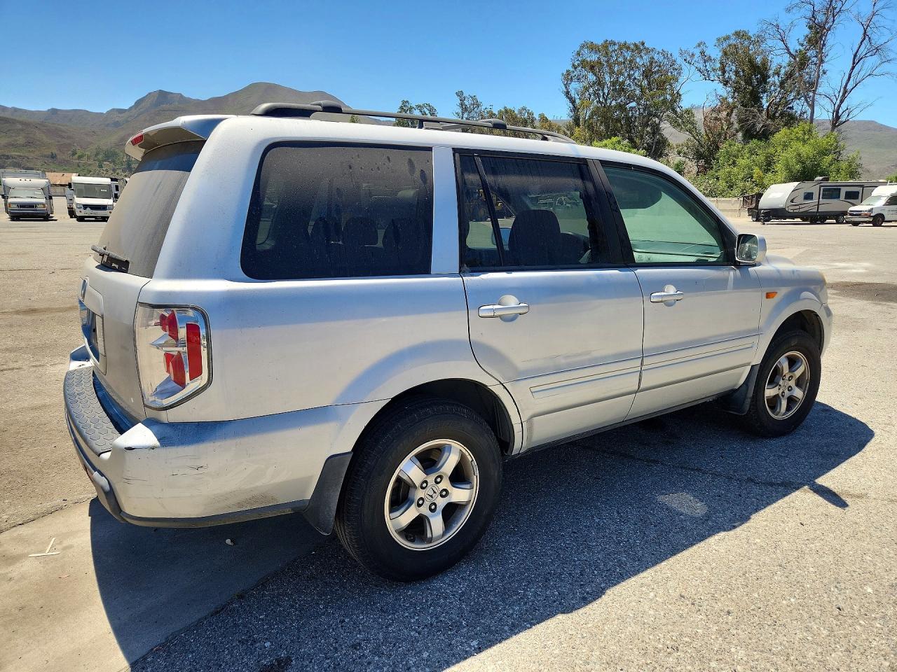 2007 Honda Pilot Ex Gray vin: 5FNYF284X7B043633
