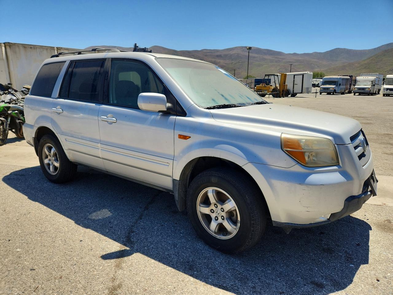 2007 Honda Pilot Ex Gray vin: 5FNYF284X7B043633