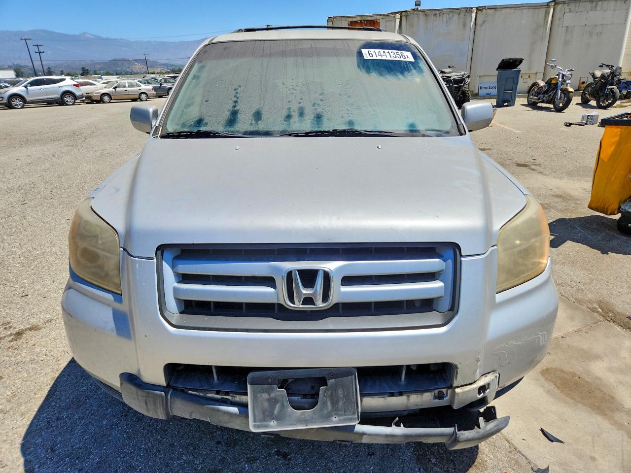2007 Honda Pilot Ex Gray vin: 5FNYF284X7B043633