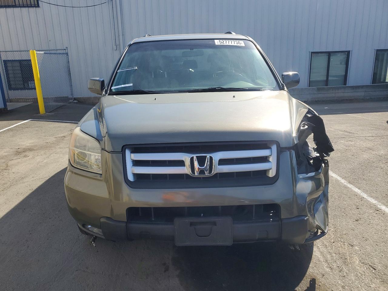 2007 Honda Pilot Ex Green vin: 5FNYF284X7B044801