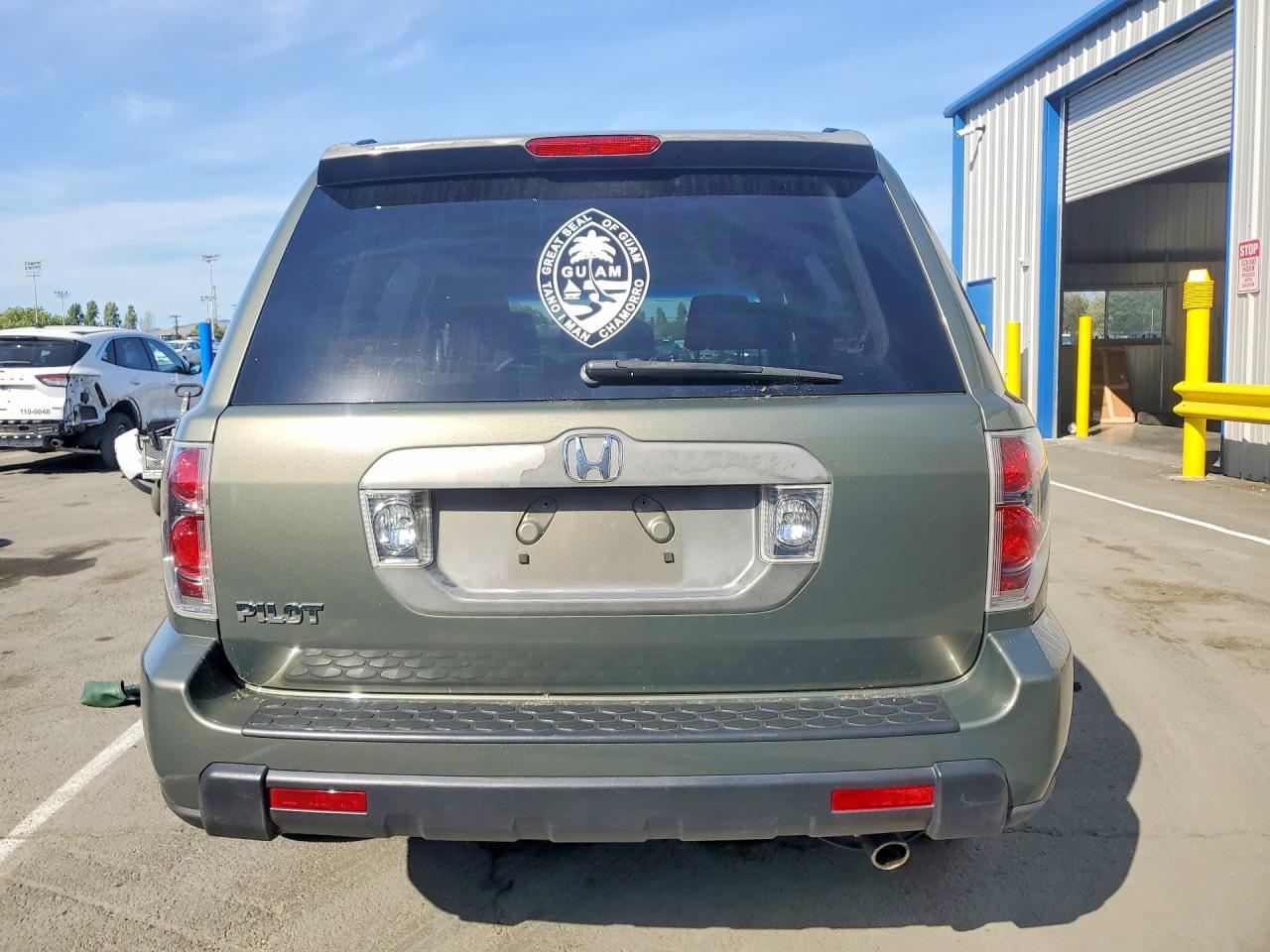 2007 Honda Pilot Ex Green vin: 5FNYF284X7B044801