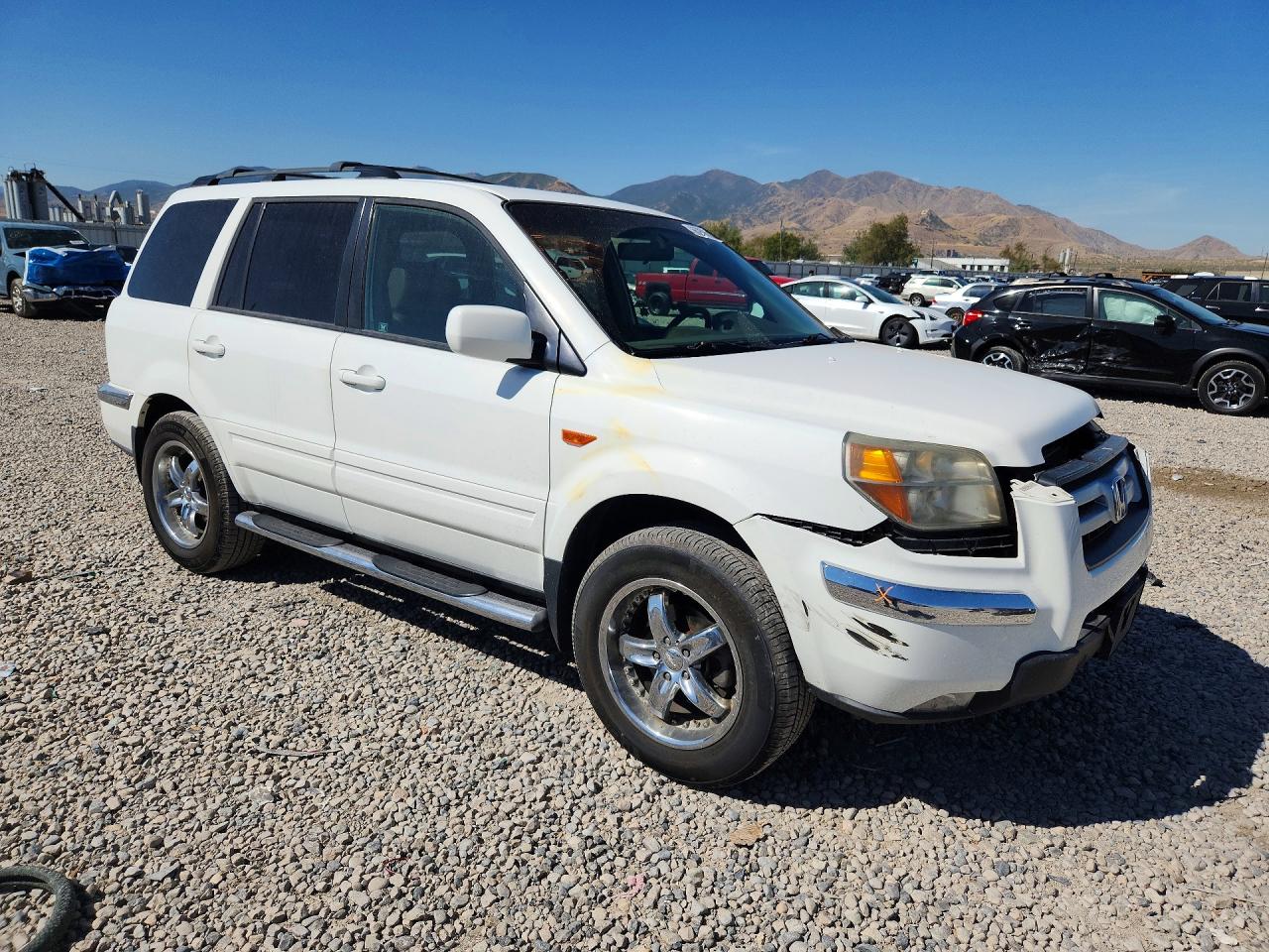 2008 Honda Pilot Exl White vin: 5FNYF28508B007654