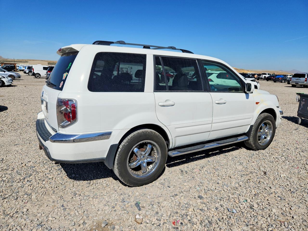 2008 Honda Pilot Exl White vin: 5FNYF28508B007654