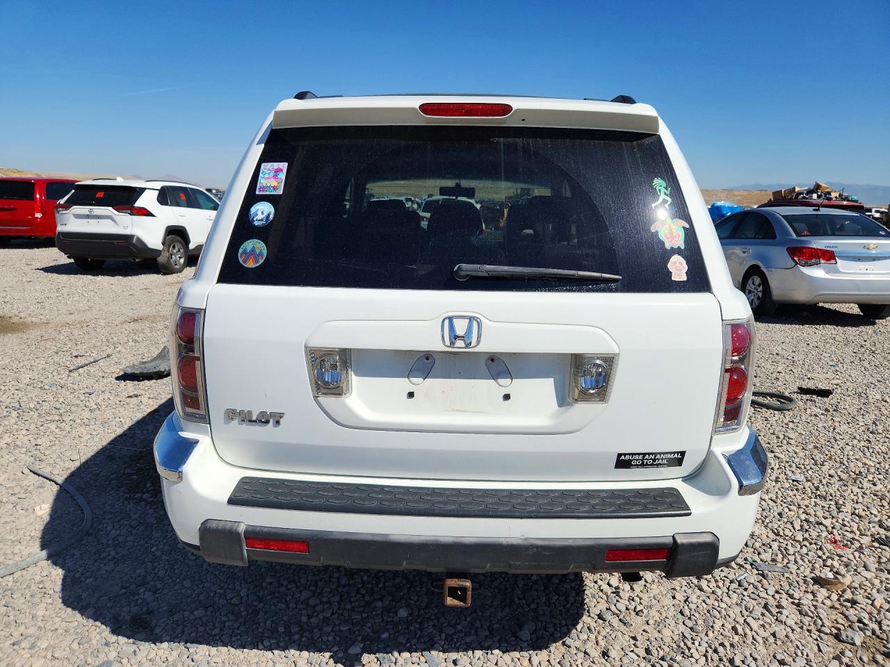 2008 Honda Pilot Exl White vin: 5FNYF28508B007654
