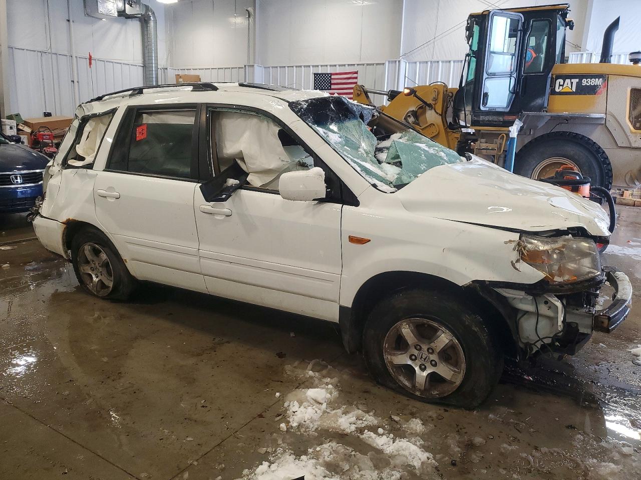 2008 Honda Pilot Exl Белый vin: 5FNYF28508B007671
