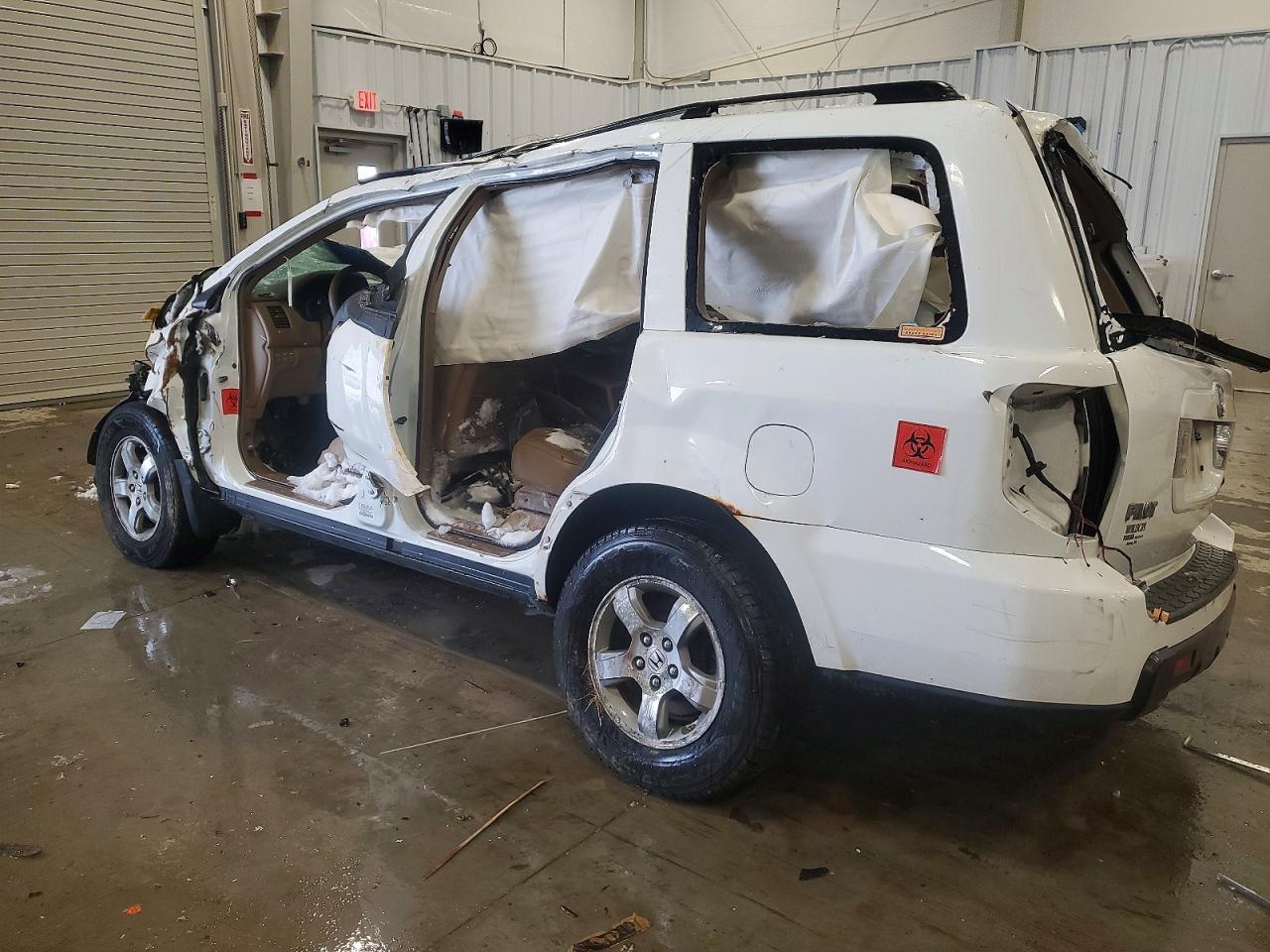 2008 Honda Pilot Exl Белый vin: 5FNYF28508B007671