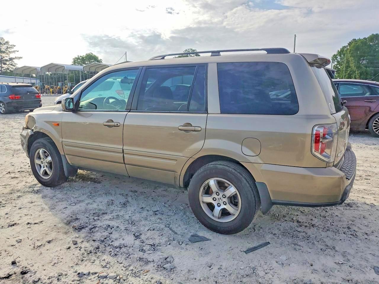2008 Honda Pilot Exl Beige vin: 5FNYF28508B017424
