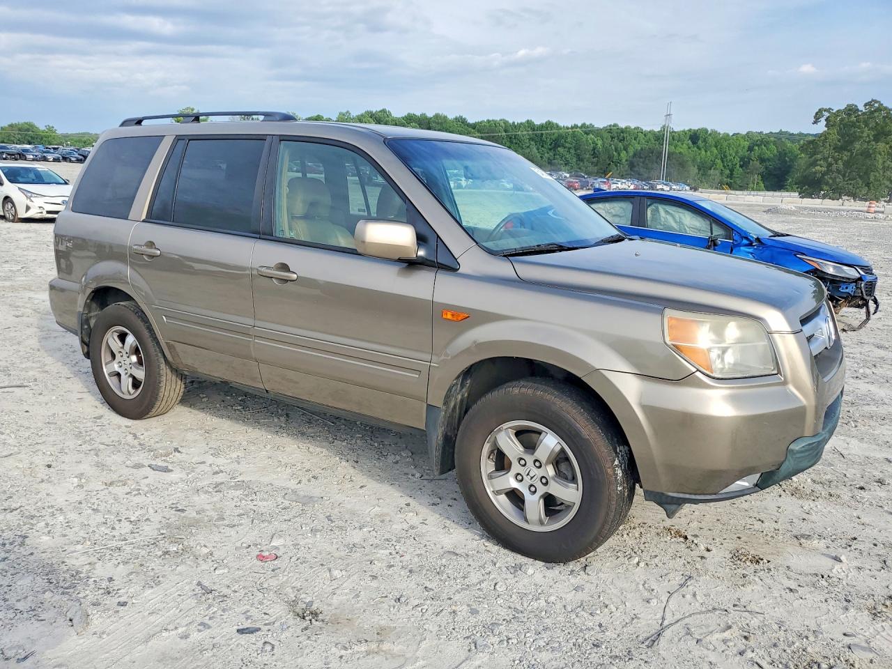 2008 Honda Pilot Exl Beige vin: 5FNYF28508B017424