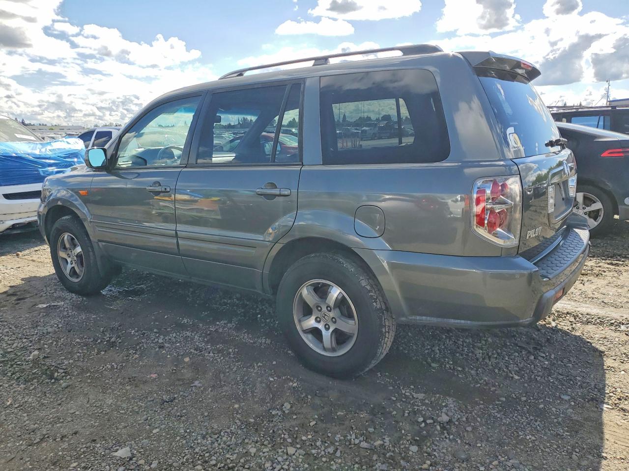 2008 Honda Pilot Exl Gray vin: 5FNYF28508B024793