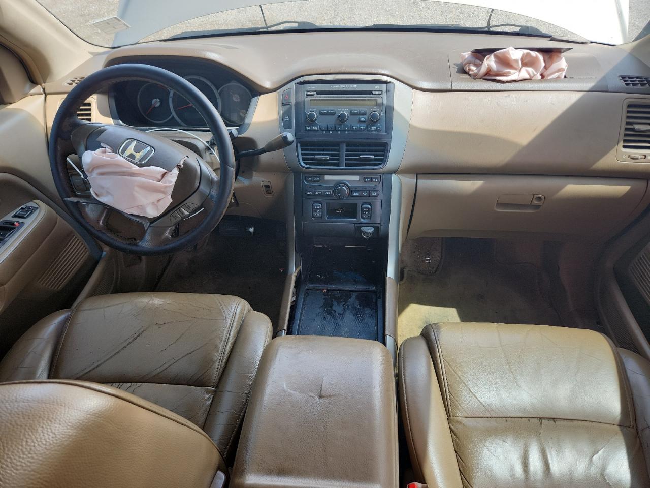 2006 Honda Pilot Ex Tan vin: 5FNYF28516B046041