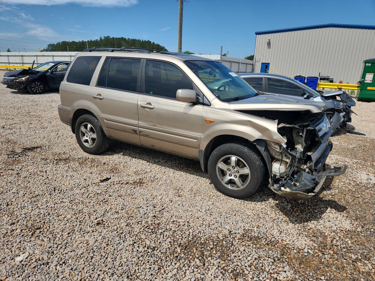 2006 Honda Pilot Ex Tan vin: 5FNYF28516B046041
