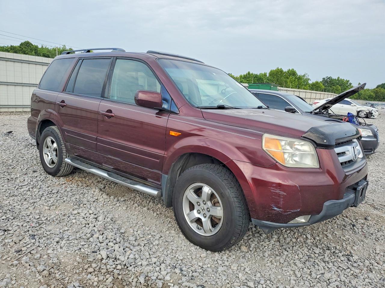 2008 Honda Pilot Exl Maroon vin: 5FNYF28518B011261