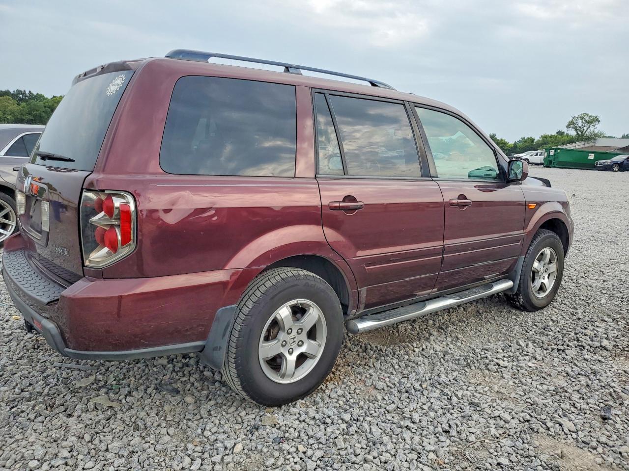 2008 Honda Pilot Exl Maroon vin: 5FNYF28518B011261
