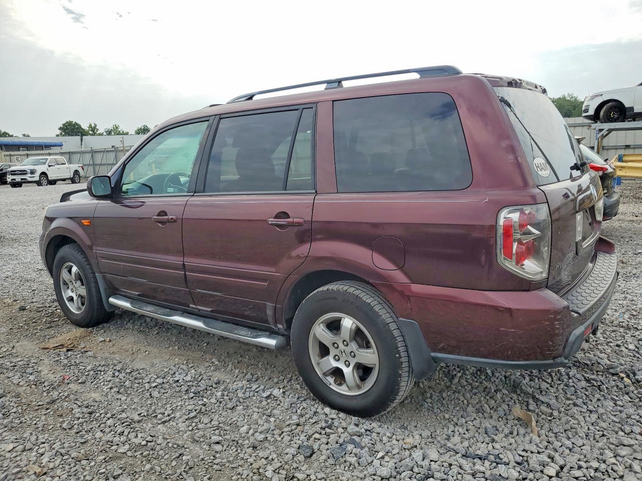2008 Honda Pilot Exl Maroon vin: 5FNYF28518B011261