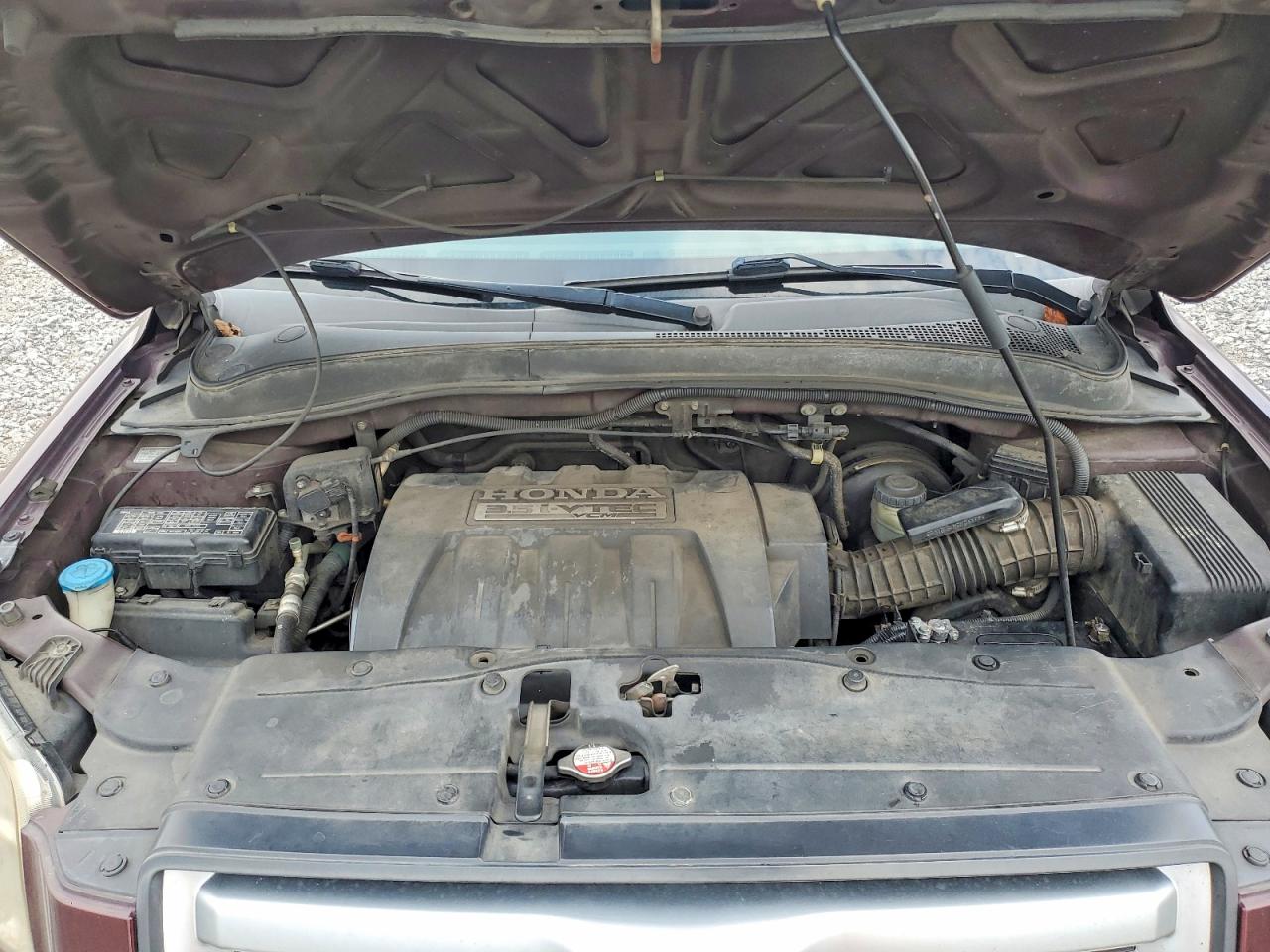 2008 Honda Pilot Exl Maroon vin: 5FNYF28518B011261