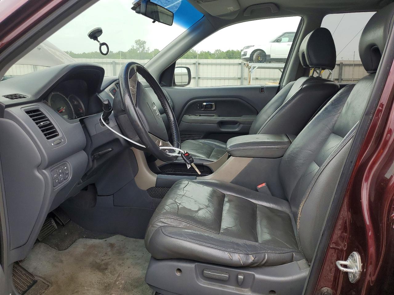 2008 Honda Pilot Exl Maroon vin: 5FNYF28518B011261