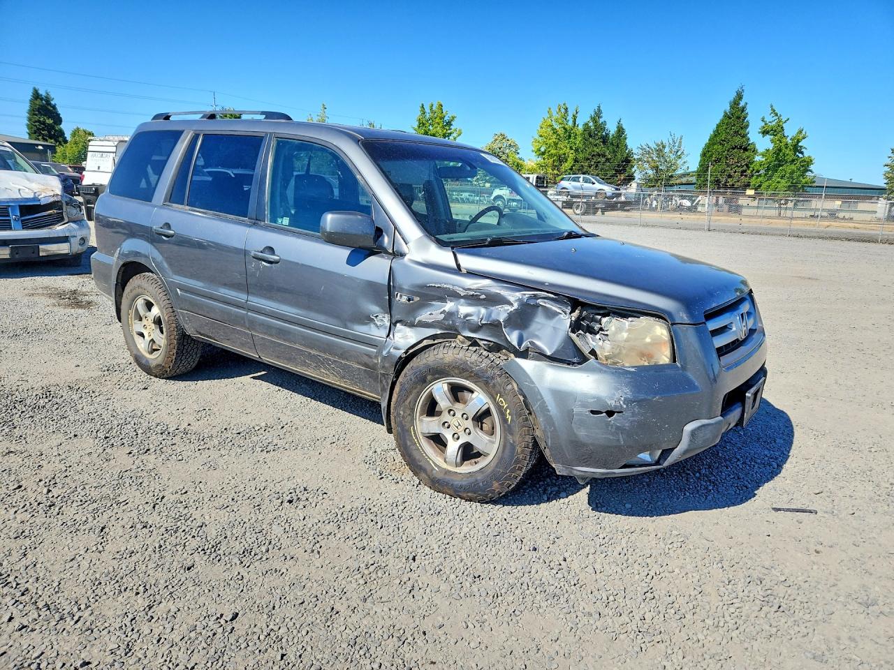 2008 Honda Pilot Exl Gray vin: 5FNYF28518B023524