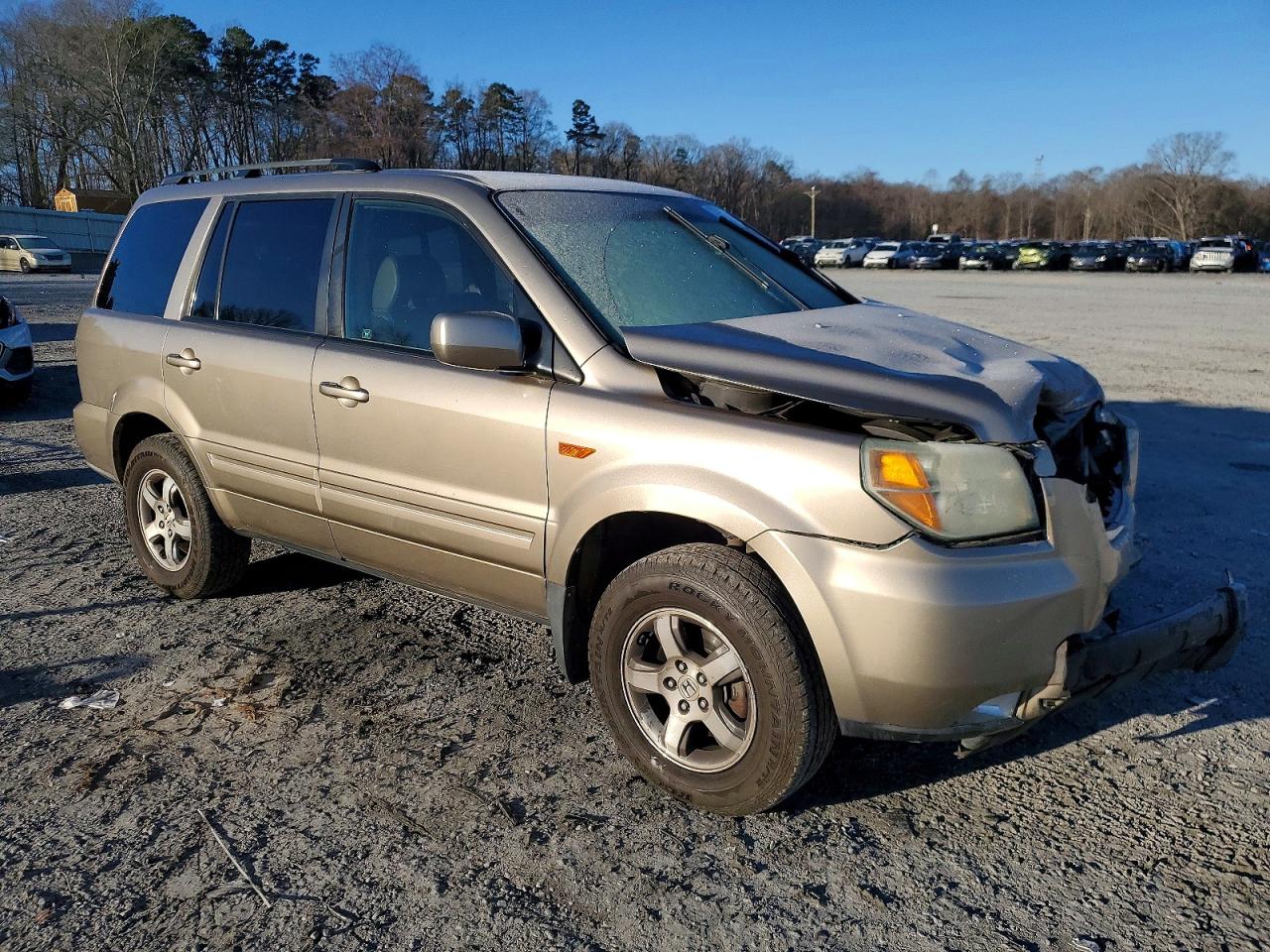 2006 Honda Pilot Ex Tan vin: 5FNYF28526B005384