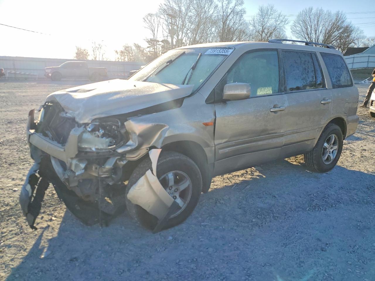 2006 Honda Pilot Ex Tan vin: 5FNYF28526B005384