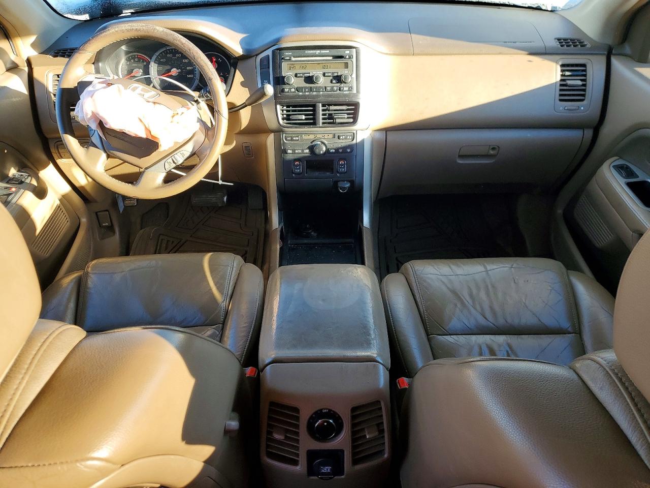 2006 Honda Pilot Ex Tan vin: 5FNYF28526B005384