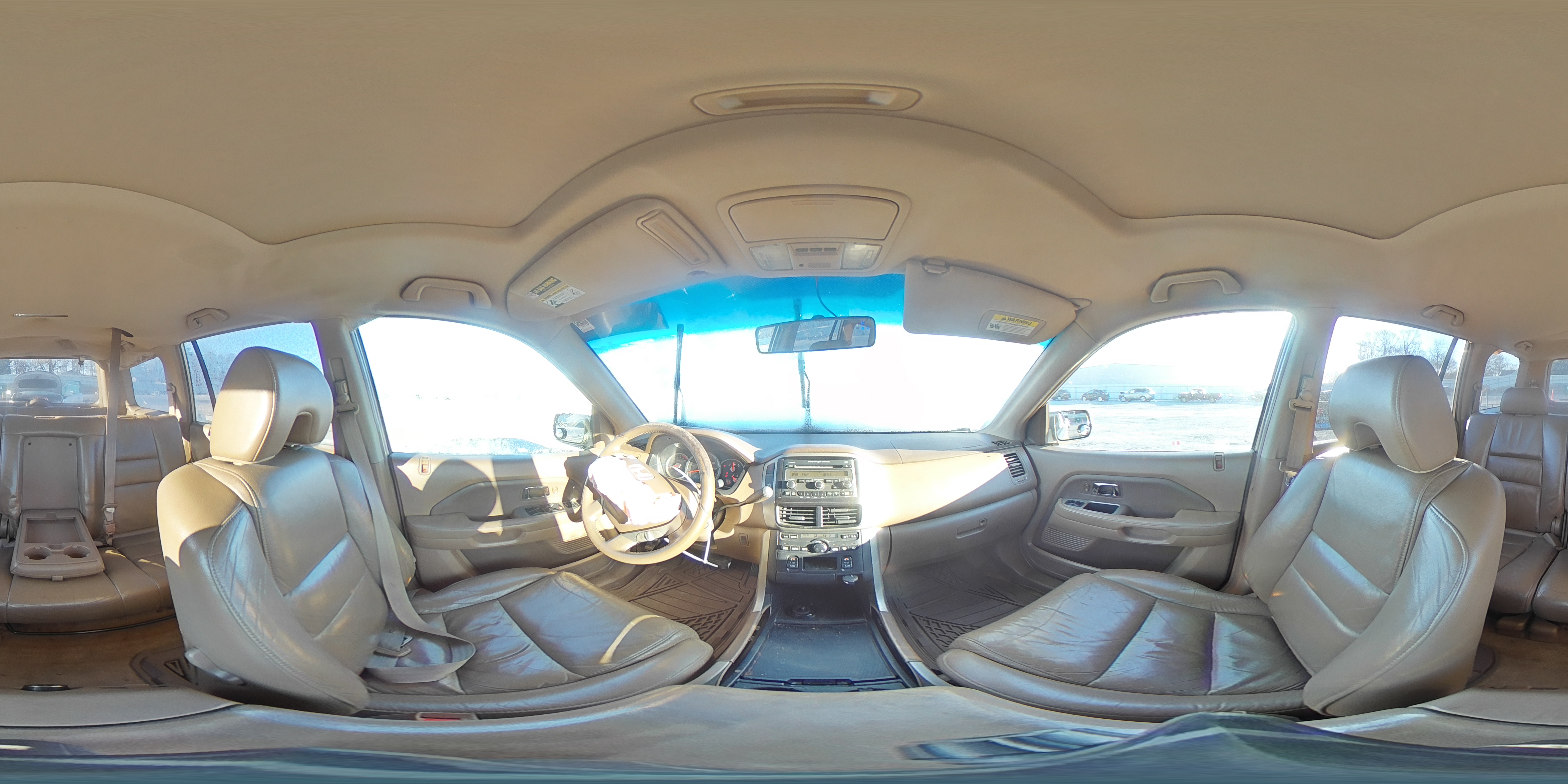 2006 Honda Pilot Ex Tan vin: 5FNYF28526B005384