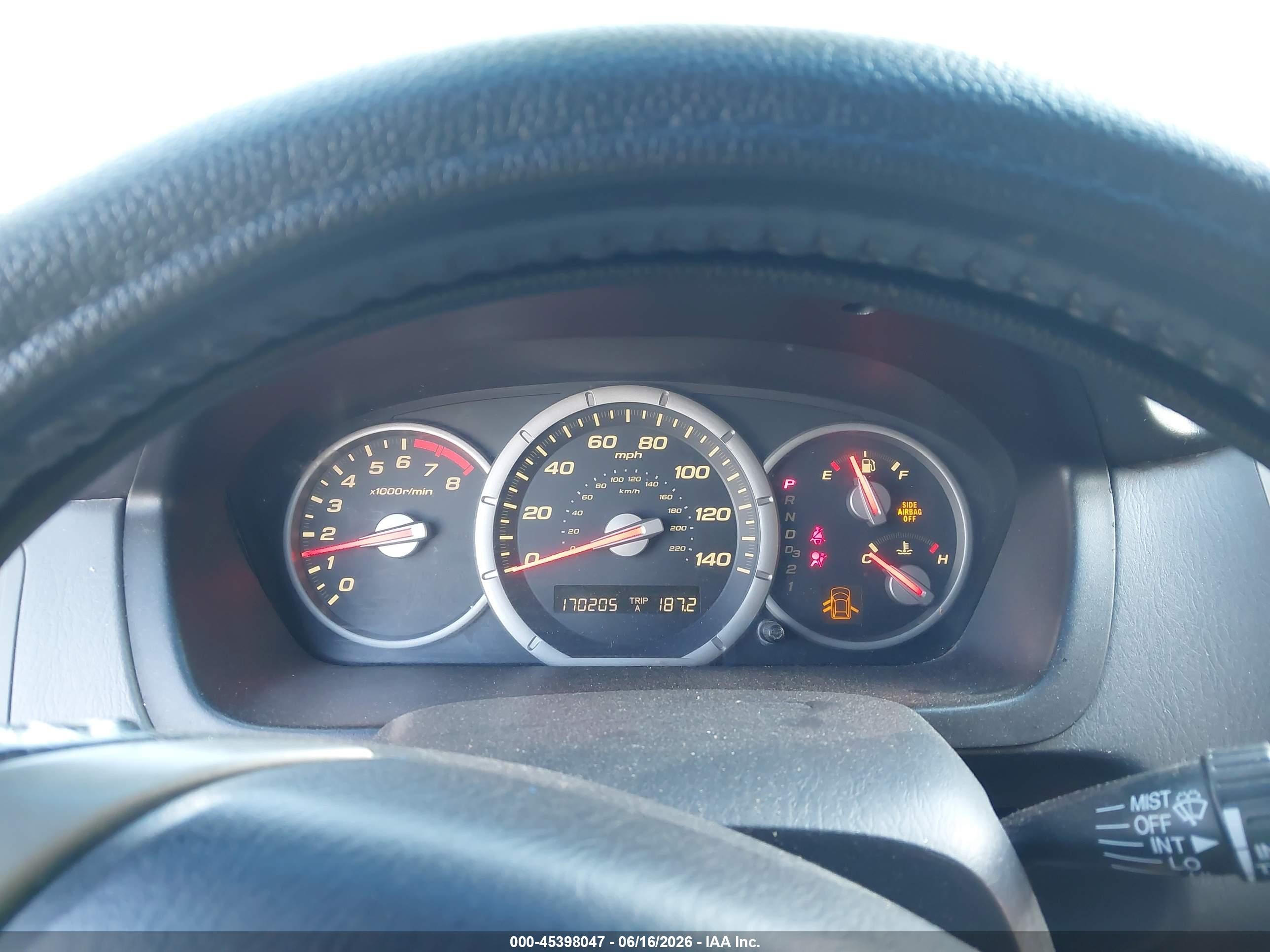 2006 Honda Pilot Ex-l Blue vin: 5FNYF28526B021696