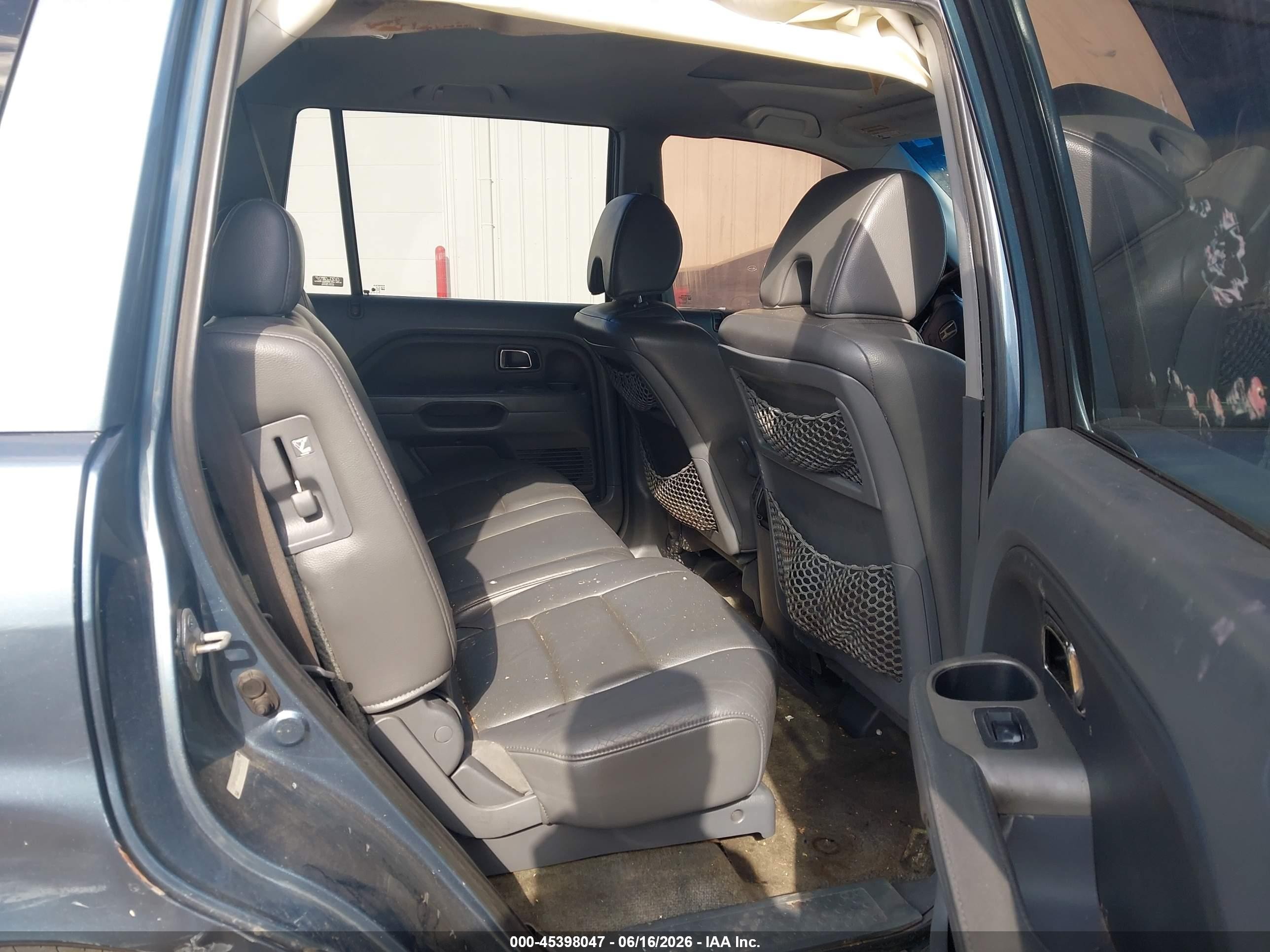 2006 Honda Pilot Ex-l Blue vin: 5FNYF28526B021696