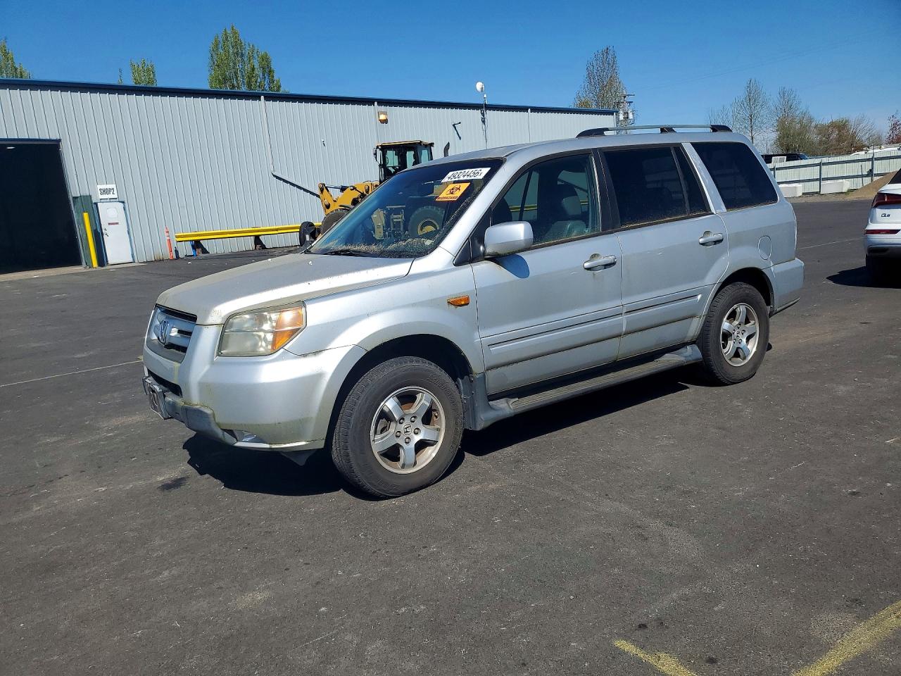 2006 Honda Pilot Silver vin: 5FNYF28526B037896