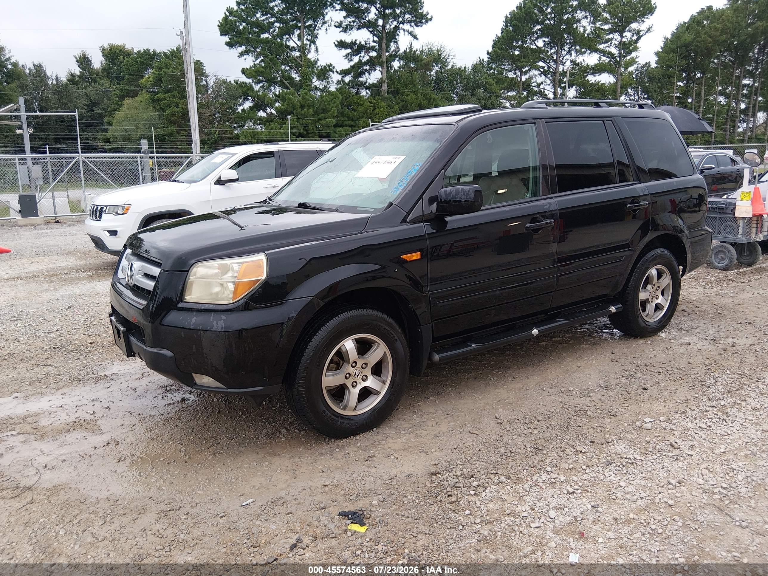 2006 Honda Pilot Ex-l Black vin: 5FNYF28526B039471