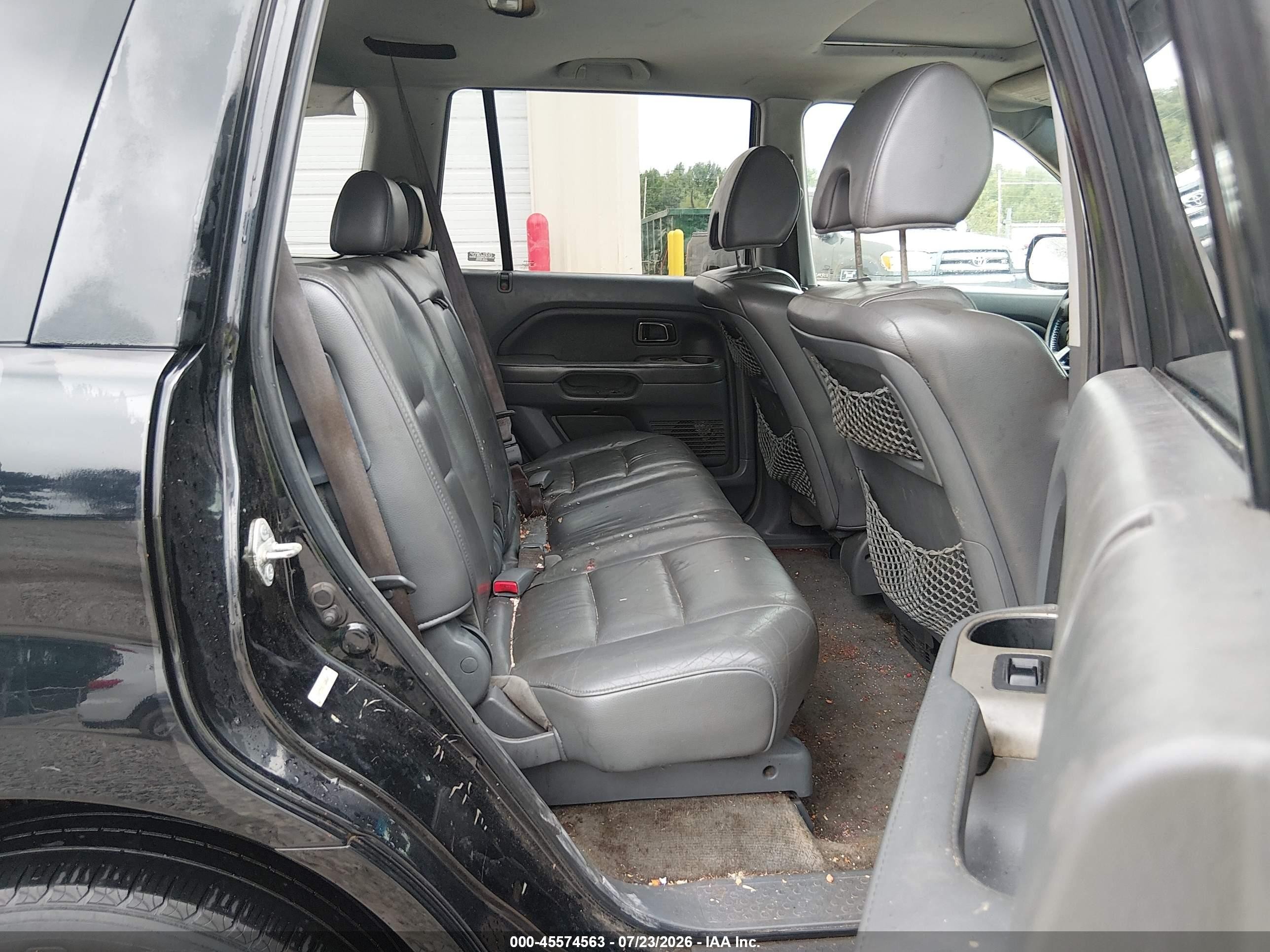 2006 Honda Pilot Ex-l Black vin: 5FNYF28526B039471