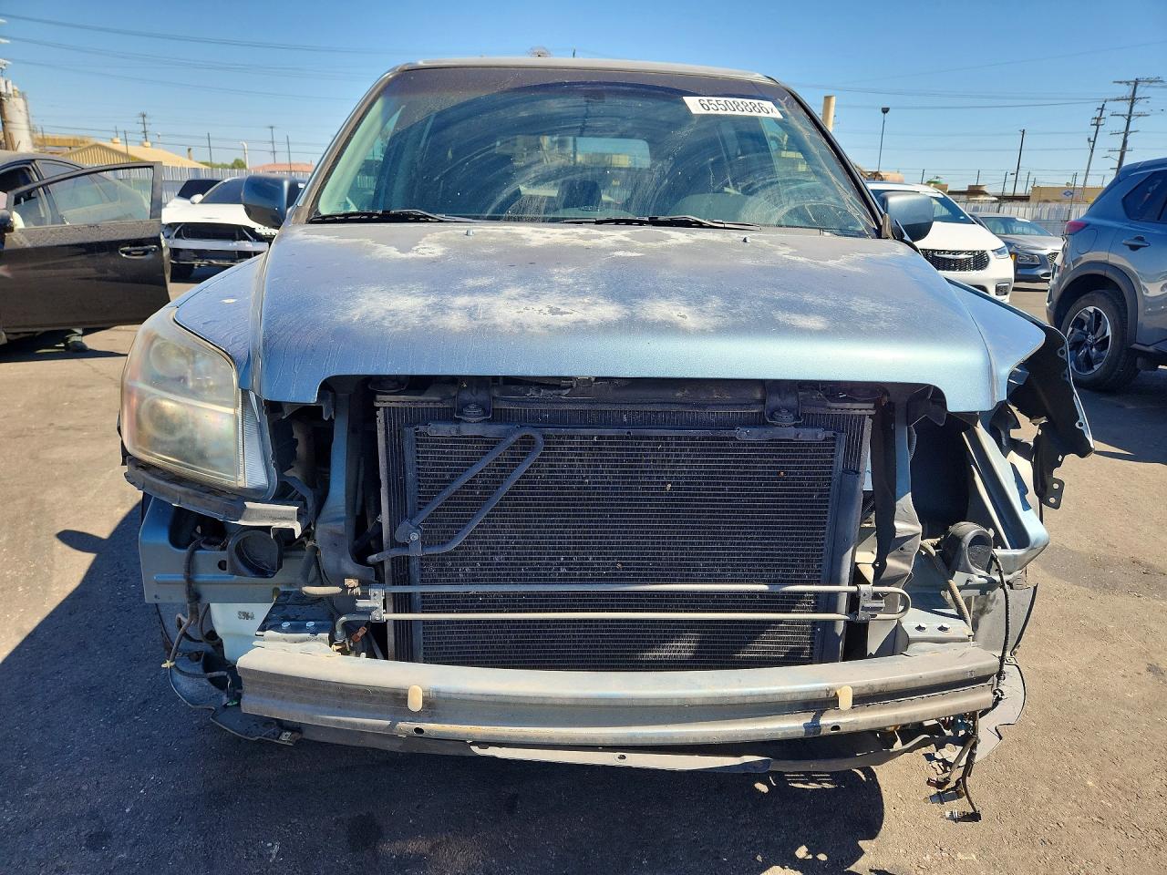 2007 Honda Pilot Exl Blue vin: 5FNYF28527B020159