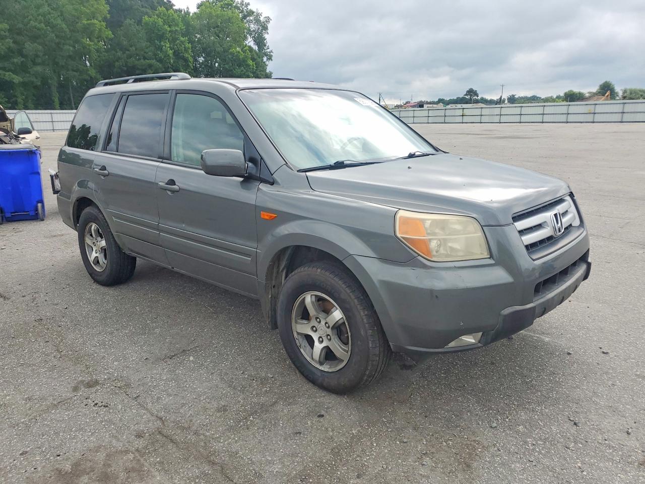 2007 Honda Pilot Exl Gray vin: 5FNYF28527B033221